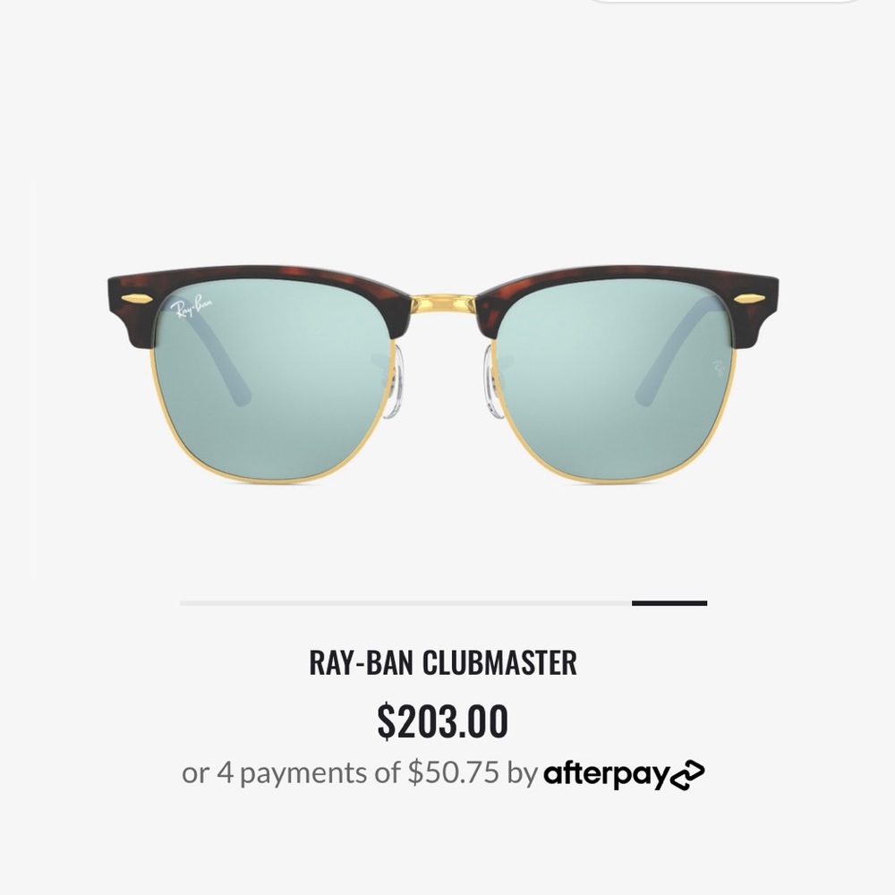 Ray-Ban Clubmaster Sunglasses Matte Tortoise Frame with Silver Mirror Lenses NWT